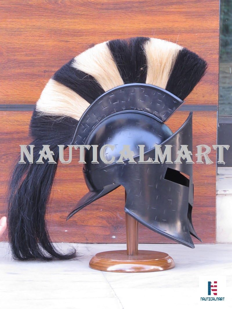 NauticalMart 300 King Leonidas Spartan Armor Helmet With Plum
