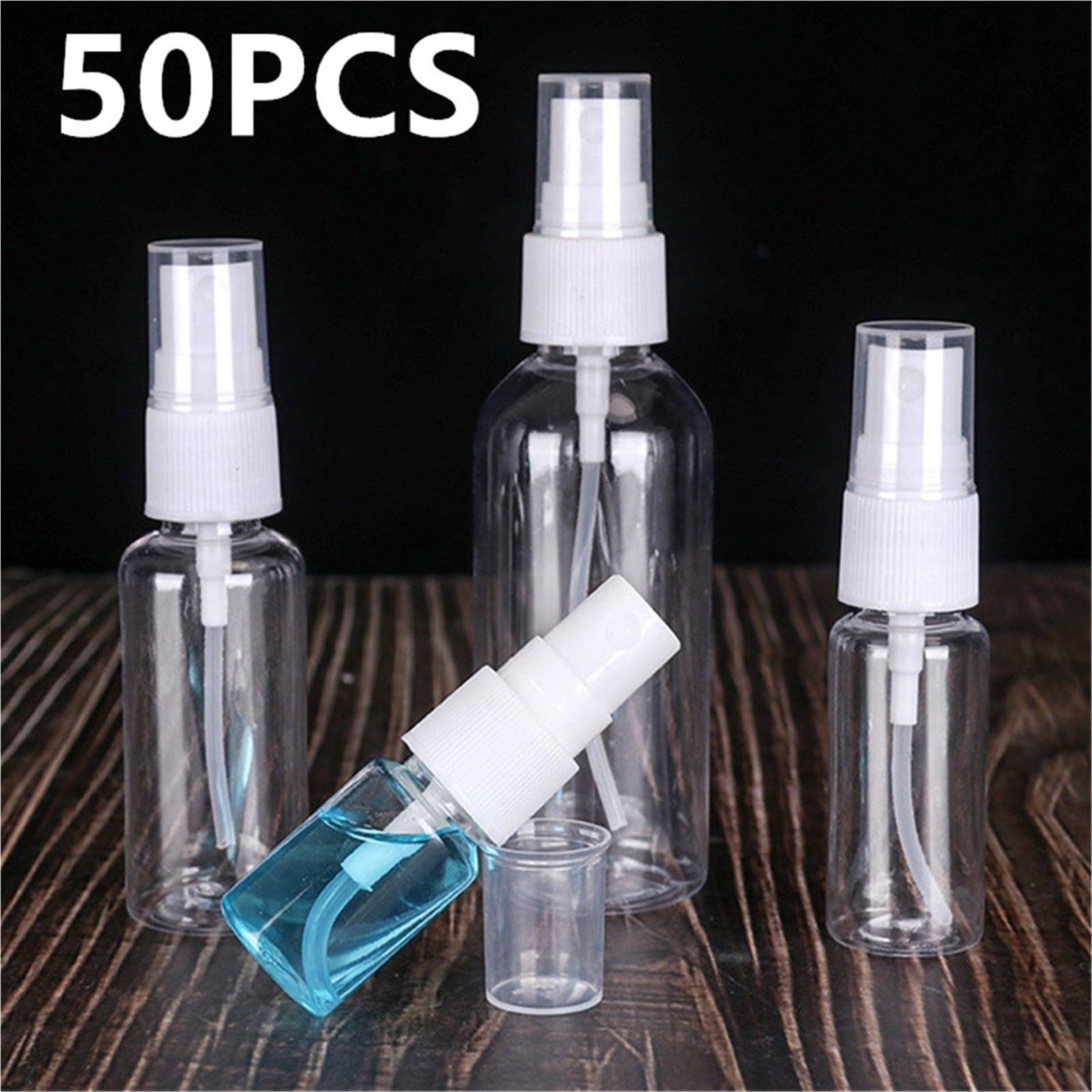 Botes Viaje Botella de plástico rellenable, atomizador de Perfume, Botella de Spray vacía, Herramienta de Viaje portátil(100ml)