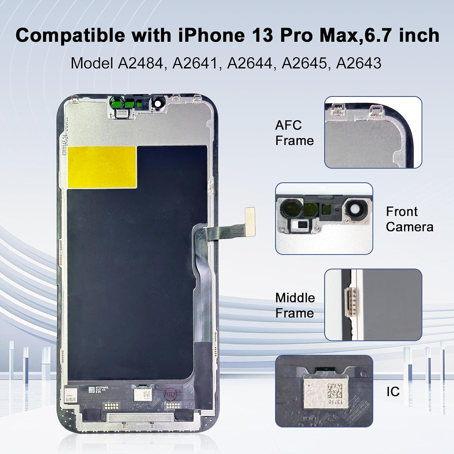 LMQ for iPhone 13 Pro Max Screen Replacement 6.7 inch LCD