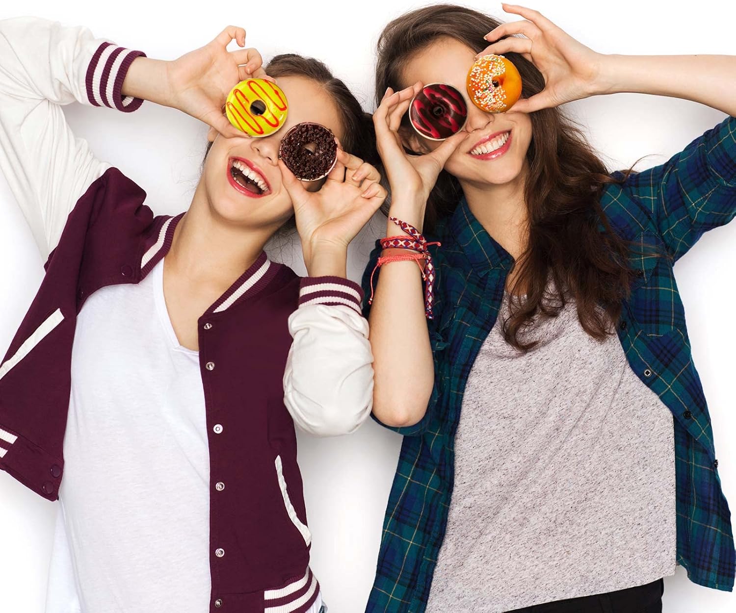 24 Pieces Realistic Artificial Toy Donuts, Scented Fake Donuts Squeeze Rainbow Desserts Stress Balls Toy Food Party Decorations Cakes Fake Desserts for Birthday Party Supplies Shop Decorations - Image 7