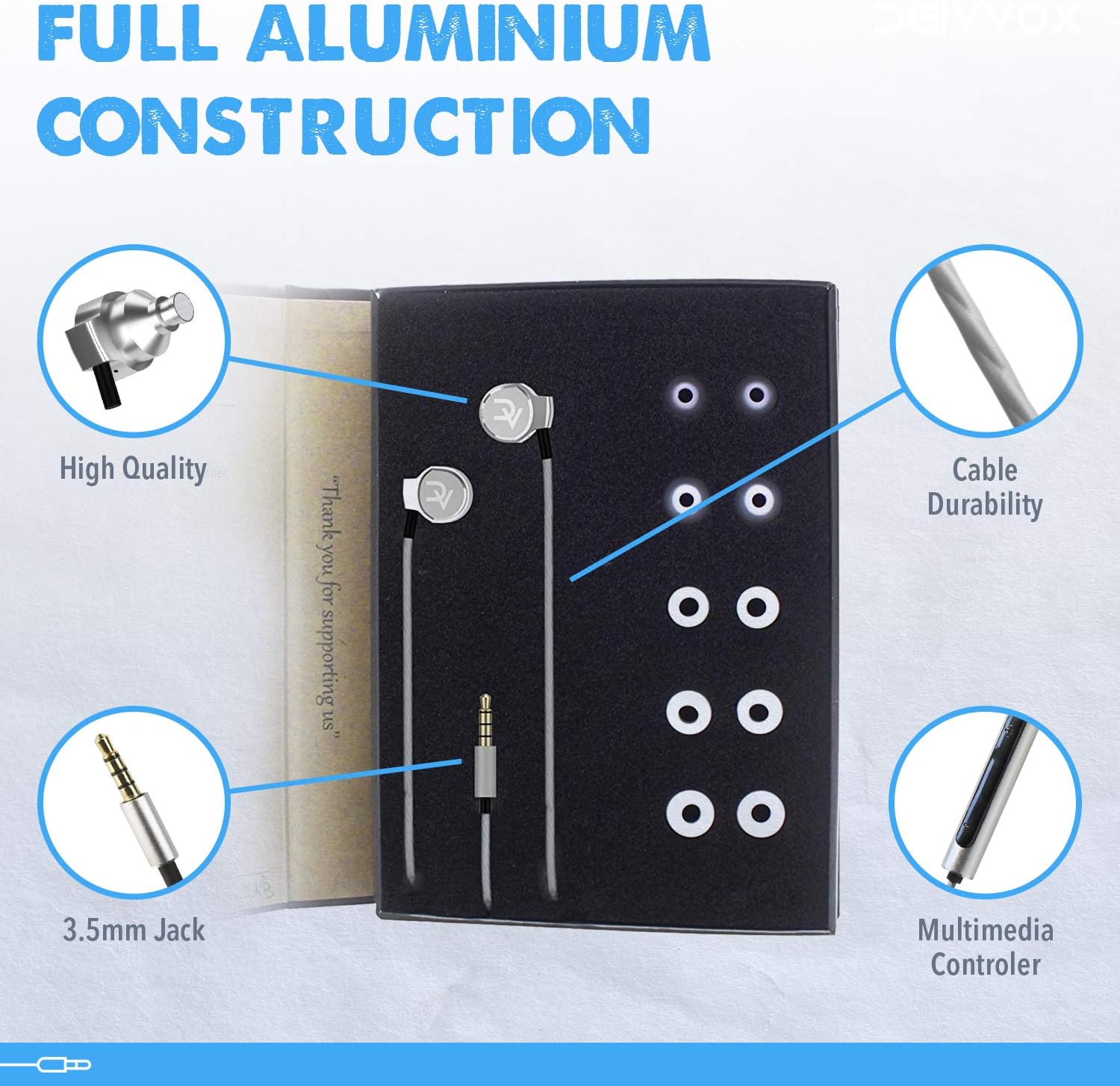 Nеw Prоduсt DEIVVOX D0218 Wired Earbuds with Microphone in Ear Headphones - Volume Control Mic - Balanced Sound with Extra Bass - Earphones Noise Isolating - Headset for Cell Phones Samsung Sony LG - Jack 3.5 mm 70% оƒƒ Dіѕсоunt DEIVVOX D0218 Wired Earbuds with Microphone in Ear Headphones - Volume Control Mic - Balanced Sound with Extra Bass - Earphones Noise Isolating - Headset for Cell Phones Samsung Sony LG - Jack 3.5 mm