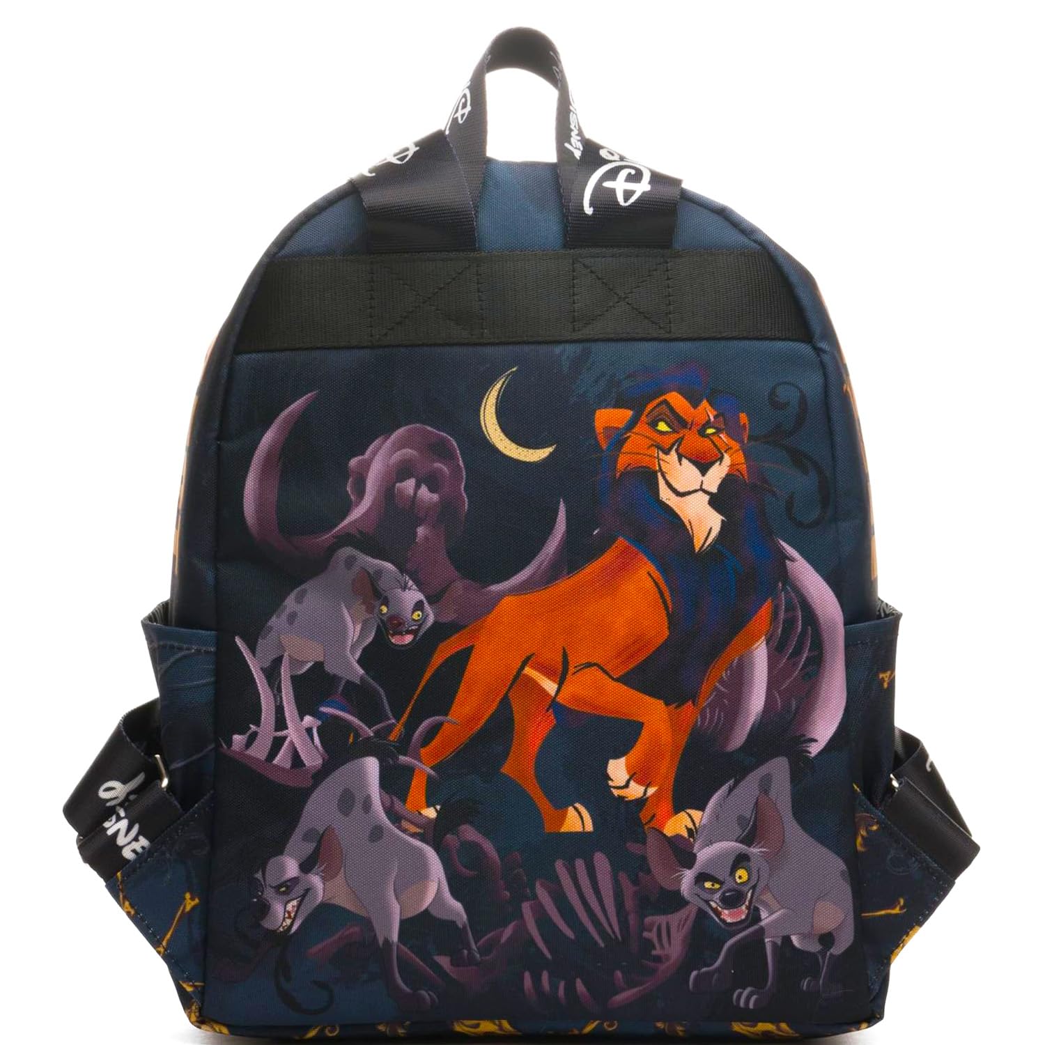 Disney Mini zaino per ragazze con Re Leone – Bundle con mini borsa da 33 cm con cicatrice Plus bottiglia d'acqua Lion King Scar zaino borsa per bambini, ragazze, donne