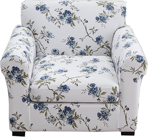 Miniatura 72 de CRFATOP Funda elástica para sillón de 2 piezas, suave y ajustable, con brazos, protector de muebles lavable para sala de estar, mascotas, perros,