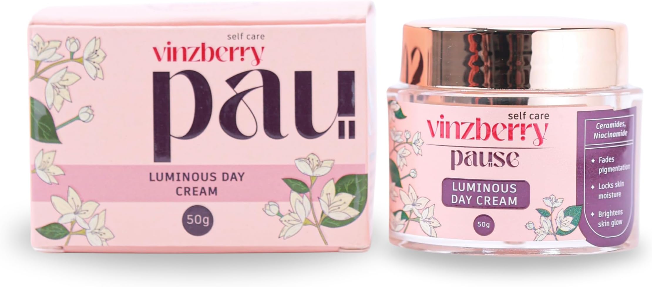 Luminous Day Cream | Ceramides, Niacinamide & Hyaluronic Acid | Fades Pigmentation, Locks in Moisture & Brightens Skin | Pack of 1 (50g)