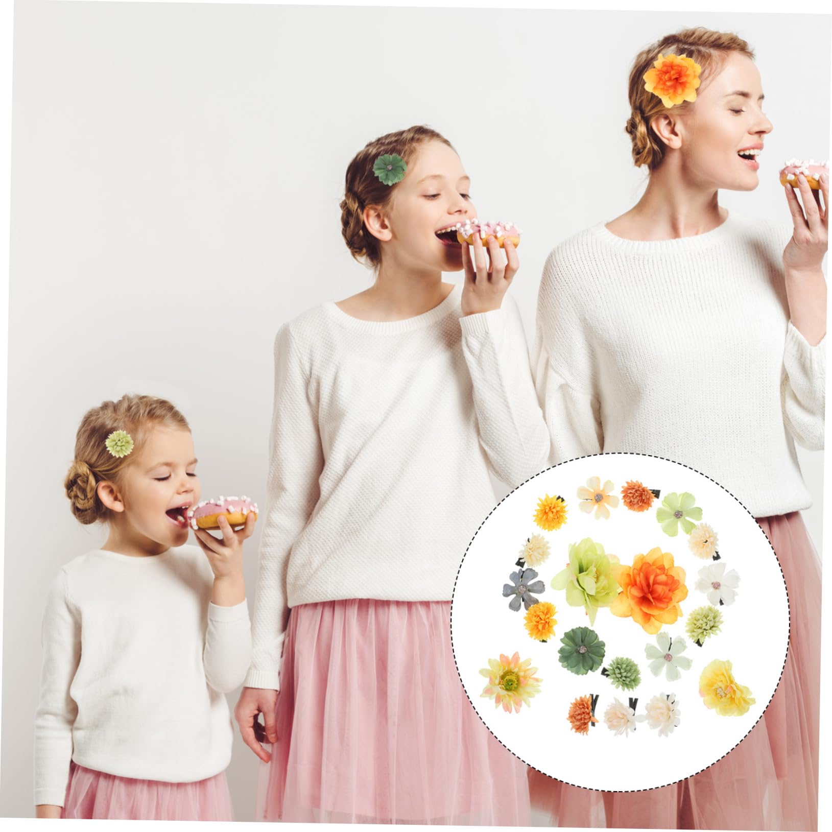 Beavorty 100piezas Horquillas Para Mujeres Diseño De Flores Accesorios Cabello Bonitos Para Bodas y Cumpleaños Pinzas Para Niñas y Adultas