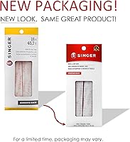 Vista 3 de SINGER 00881 Cinta adhesiva de gancho y bucle, 3/4 x 18 pulgadas, color blanco
