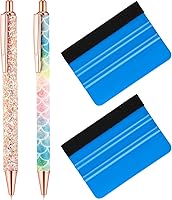 Vista 1 de Herramientas de deshierbe para vinilo, 2 piezas de vinilo para manualidades, punta de liberación de aire, bolígrafo retráctil con 2 espátulas