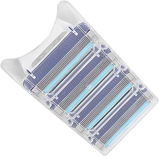 Lâminas de barbear de 5 camadas, lâmina com sensor elástico que não irrita, lâminas masculinas ABS com caixa de armazenamento para pai para homens para presentes perfeitos
