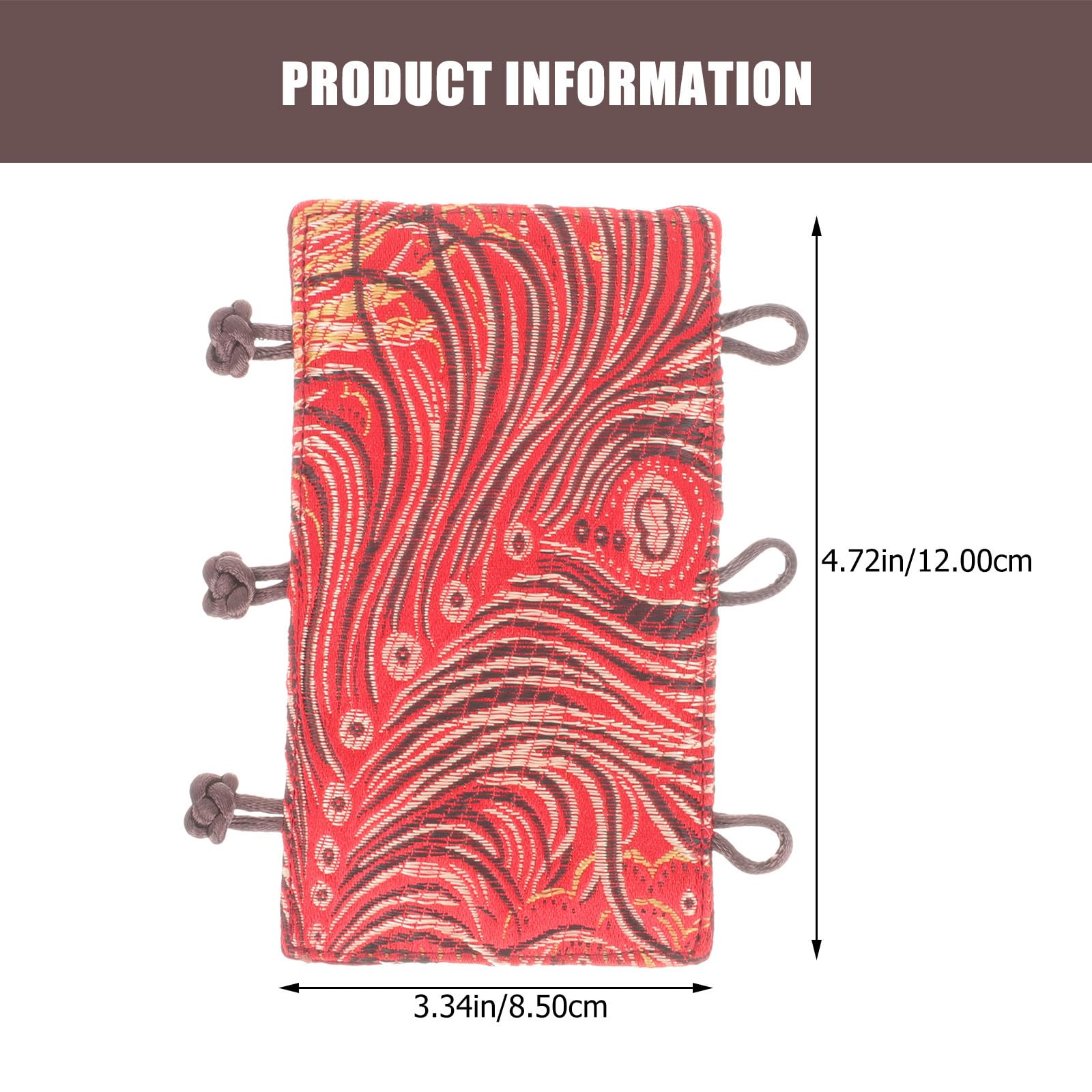 Gadpiparty Elementos de patrón clásico reutilizable con forma práctica para mango de tetera resistente al calor y manga, tela roja, agarre cómodo, antiquemaduras en uso en la cocina