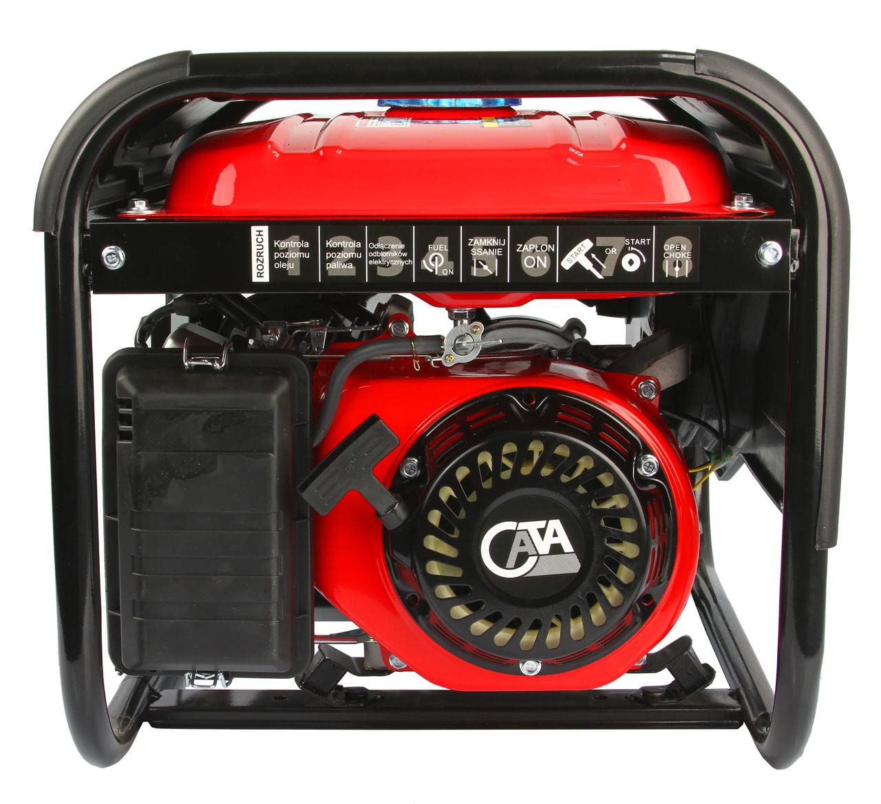 Generatore di Corrente Elettrica Elettricità Cata | a Benzina 15L | 3,2 kW | Portatile | 7CV 210cc | Funzionamento Continuo per 11h