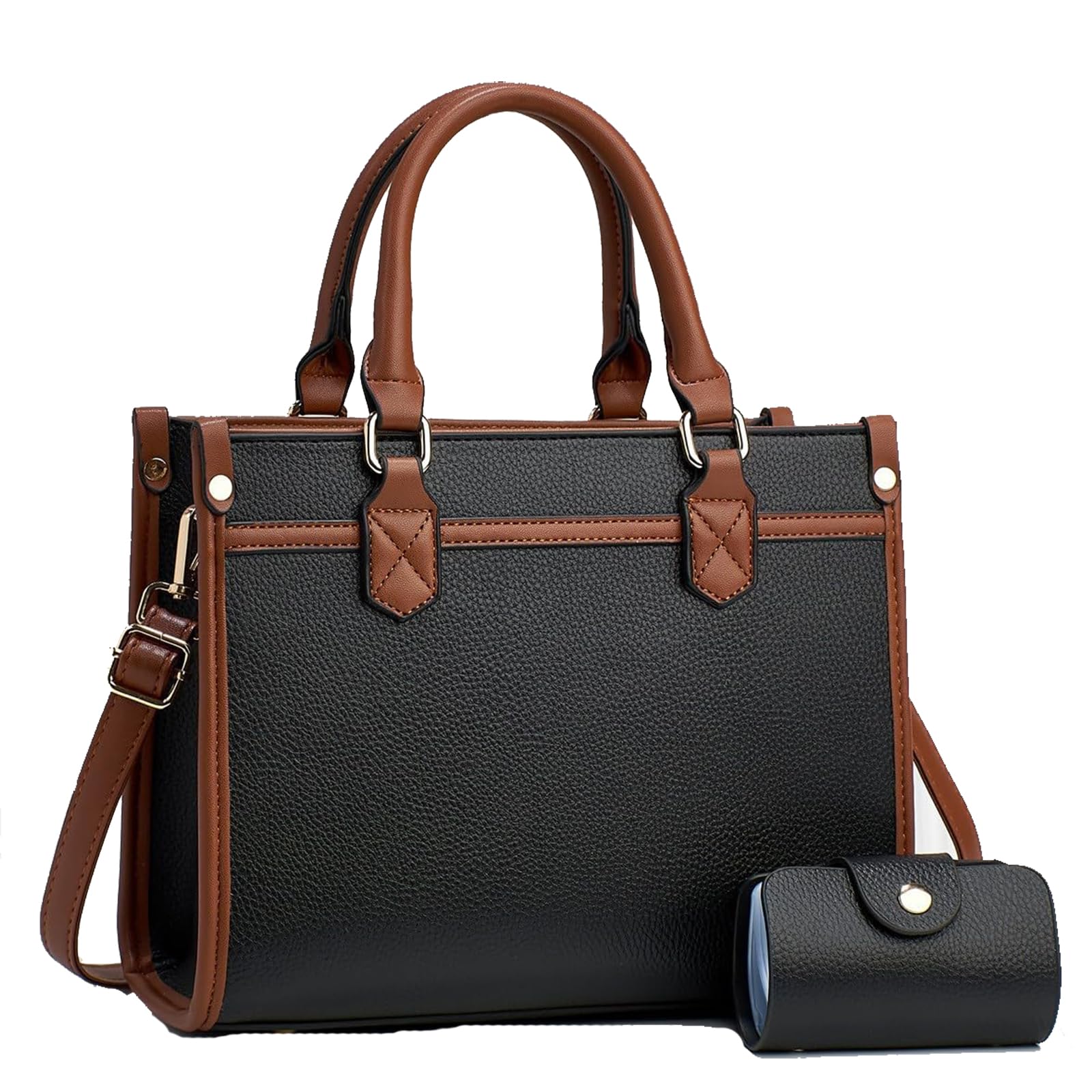 SimcatCrossbody Bag for Women Leather Top Handle Handbag Medium Tote Handbag Ladies Shoulder Crossbody Bag for Work Travel