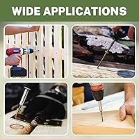 Vista 6 de LIONMAX Lag Screws 3 Inch, Structural Wood Screw #14 x 3, 50-PCS Heavy Duty Construction Screw, Rust Resistant, Washer Head, Bronze Coated Exterior