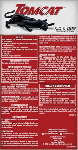 Miniatura 2 de Tomcat Mouse Killer - Estación recargable para uso en interiores y exteriores resistente a niños y perros 1 estación con 8 cebos caja