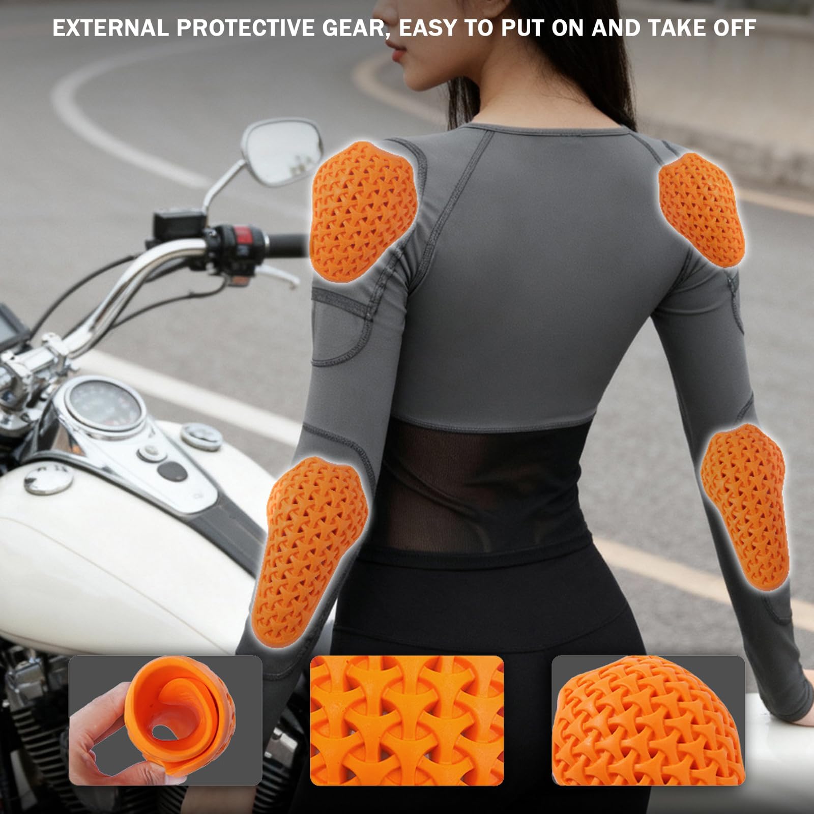 Veste de moto de protection pour femme avec protection CE2 en maille respirante coupe ajustée style motard découpes idéale pour le motocross et l'été Sous vêtement technique tendance