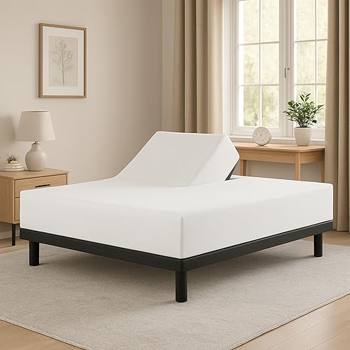 Miniatura 2 de Sábana bajera ajustable de tamaño King dividido para camas ajustables, sábana bajera de media división King para camas ajustables, solo dividida 34