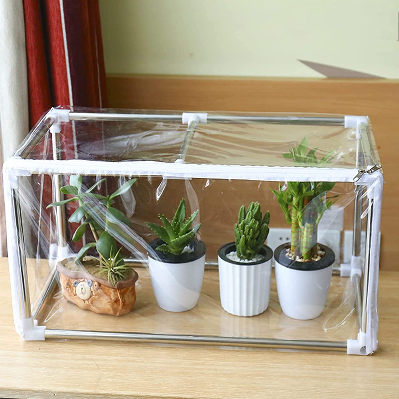 ビニルハウス Amazon.co.jp: ビニールハウス ミニ温室 家庭用 PVC ガーデン温室