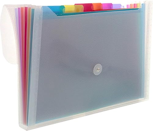 Miniatura 10 de BAZIC - Carpeta de archivos expandible con 5 bolsillos con pestañas carpetas de plástico de tamaño carta organizador de documentos de papel 1 paquete
