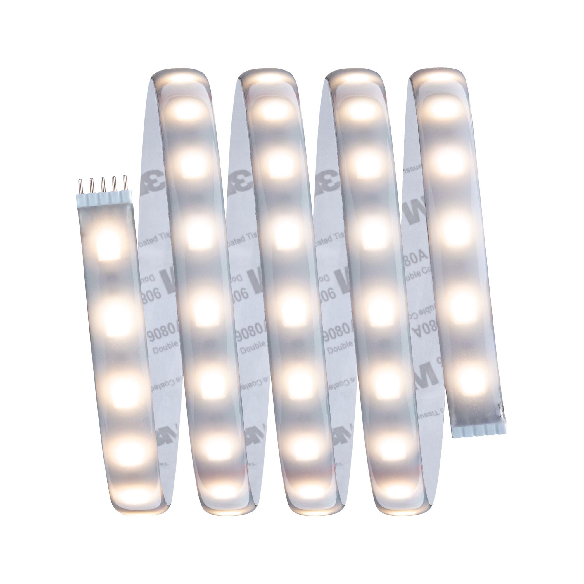 Paulmann 70627 Juego básico MaxLED RGBW strip LED con recubrimiento 15 m tira de luz 18 W con función de cambio de color mando a distancia incluido