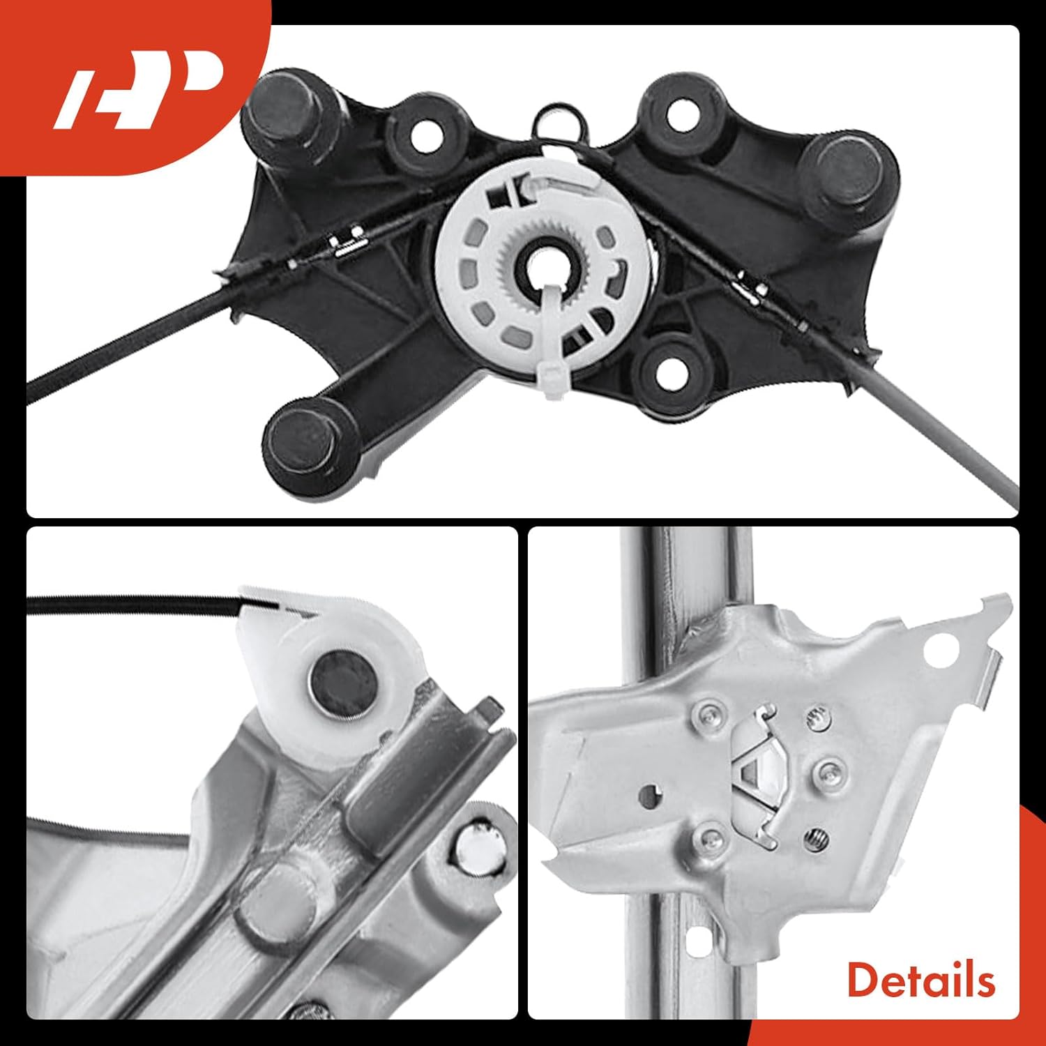 A-Premium Electric Power Window Regulator Without Motor Compatible with Toyota RAV4 2019-2023, RAV4 Prime 2021-2023, Front Left Driver Side