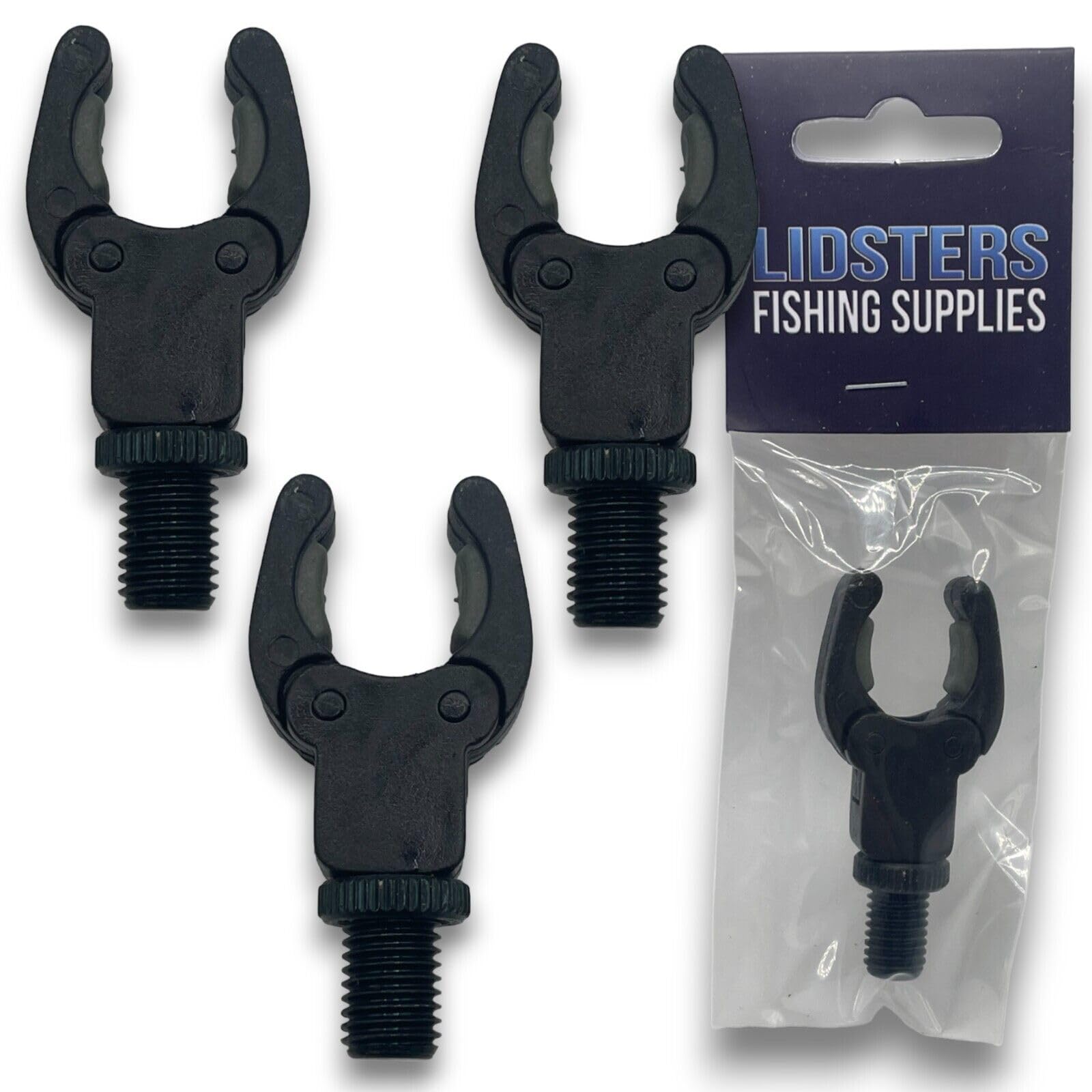 Lidsters Fishing Supplies 3 X Grey Rests 3 X Lfs Rod Rests Self Adjusting Secure Rod Back Butt Rest Carp Fishing (3 X Grey Rests)