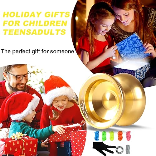 Miniatura 6 de Yoyo profesional que no responde para profesionales y yoyos receptivos para niños principiantes, el paquete incluye rodamientos de respuesta