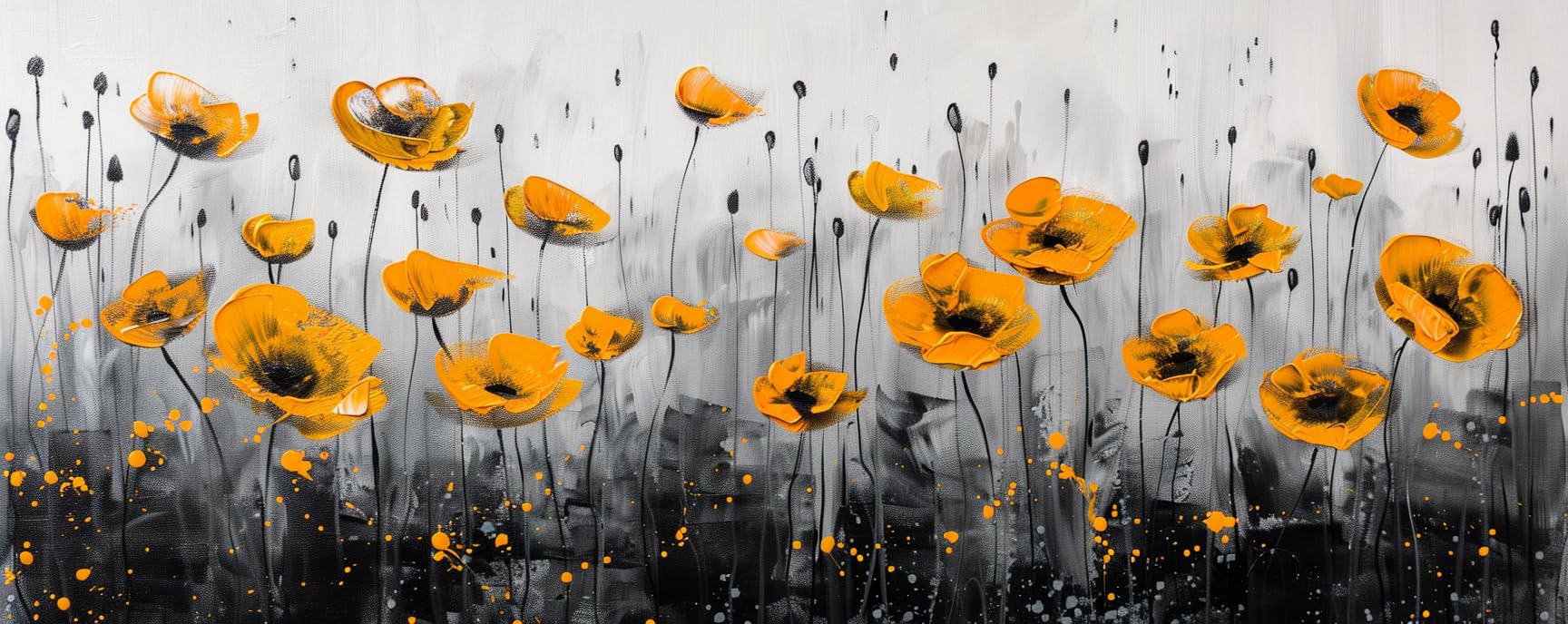Pintar por Numeros Amapola Flor Pintar por Numeros Adultos 70x180 Sin Marco, Lienzos Numerados para Pintar por Numeros Niños DIY Kit de Pintura por Numeros con 3 Pinceles,Hogar Decoración Regalo yf275