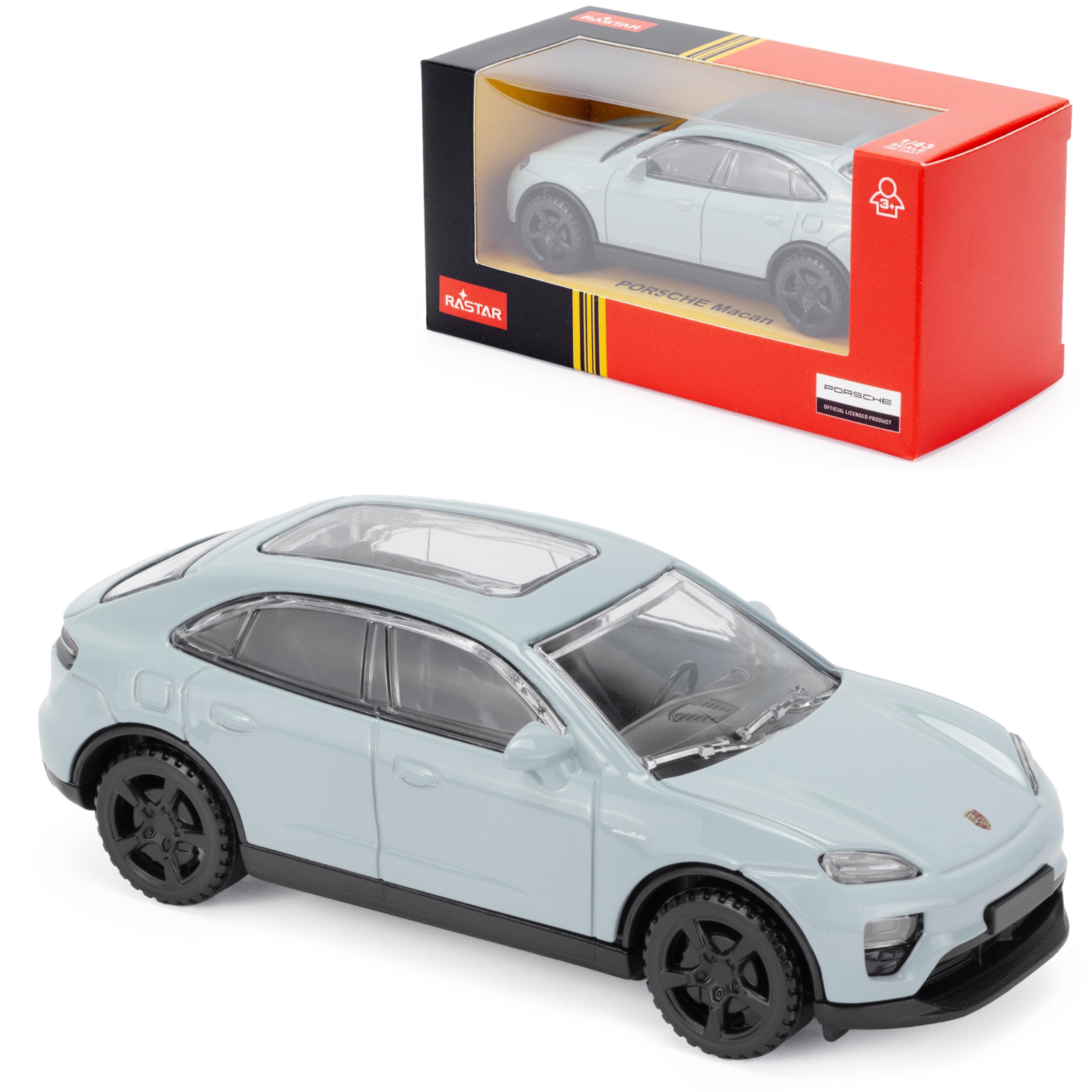 CMJ Porsche Macan 1:43 Modellauto aus Druckguss – Blau | Detailliertes Sammlermodell | Offiziell Lizenziertes Produkt
