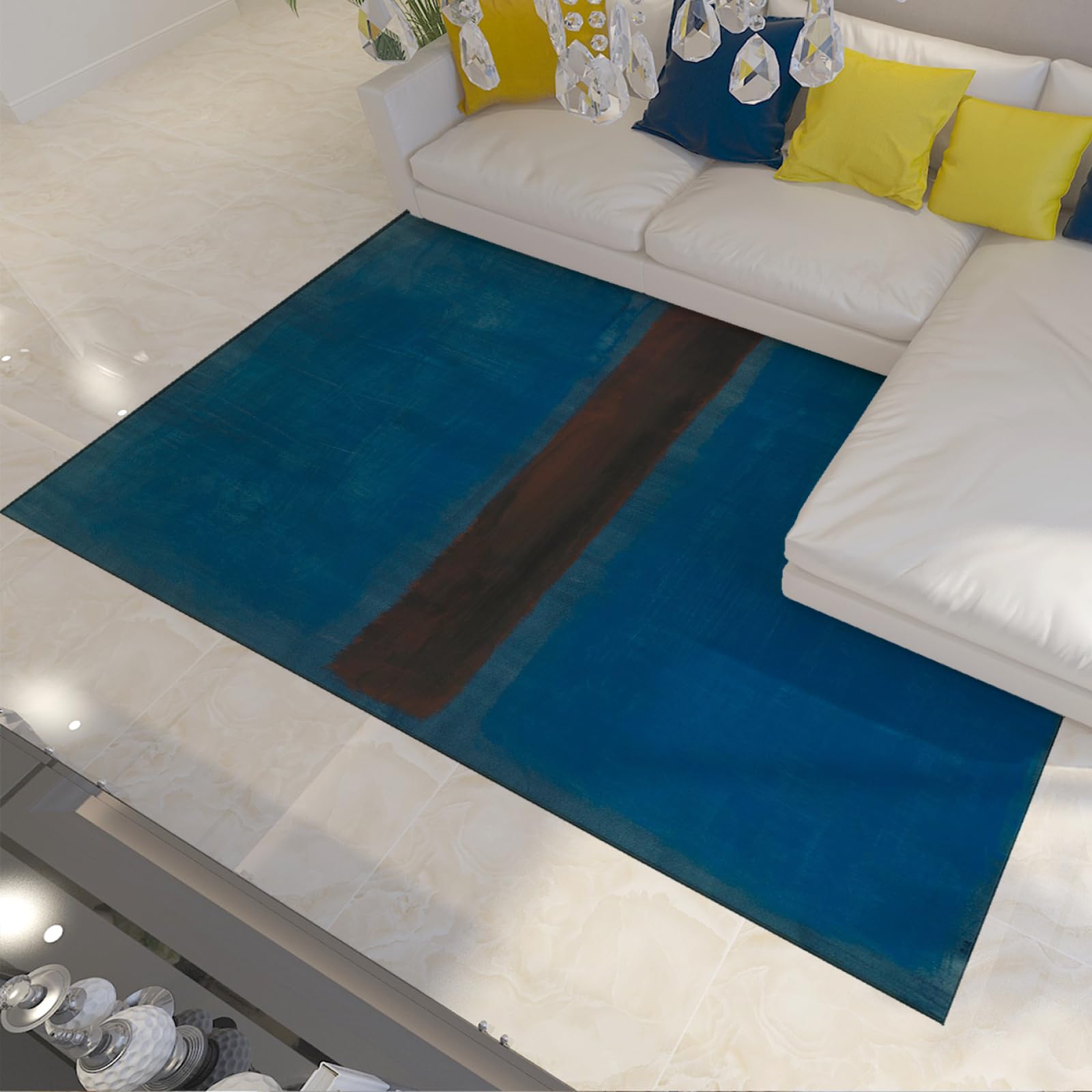 Tapis pour garçons et teen room decor Rothko style 90x120cm