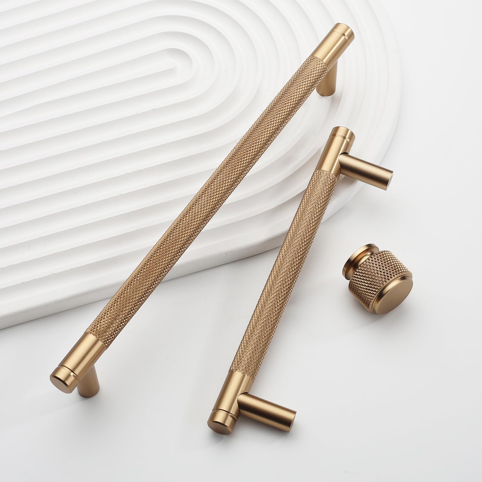 KNOKLOCK 10 Pack Kitchen Cabinet Knobs Champagne Bronze Dresser Drawer Knobs Kitchen Cabinet Hardware For Dresser Drawers