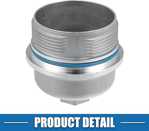 Miniatura 5 de Tapa de la cubierta del filtro de aceite del motor 12583470 para Chevrolet Camaro 3.6L 2010-2015 Metal tono plateado