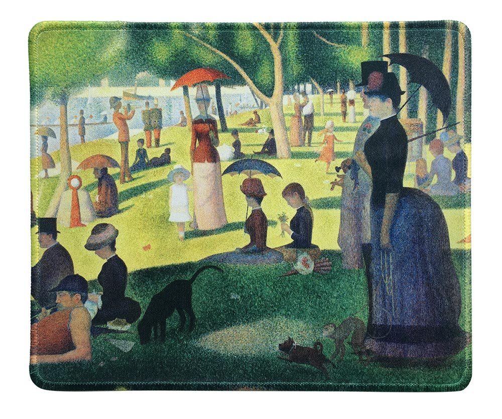 dealzEpic - Art Mousepad - Natural Rubber Mouse Pad with Famous Painting of A Sunday Afternoon on The Island of La Grande Jatte by Georges Seurat -