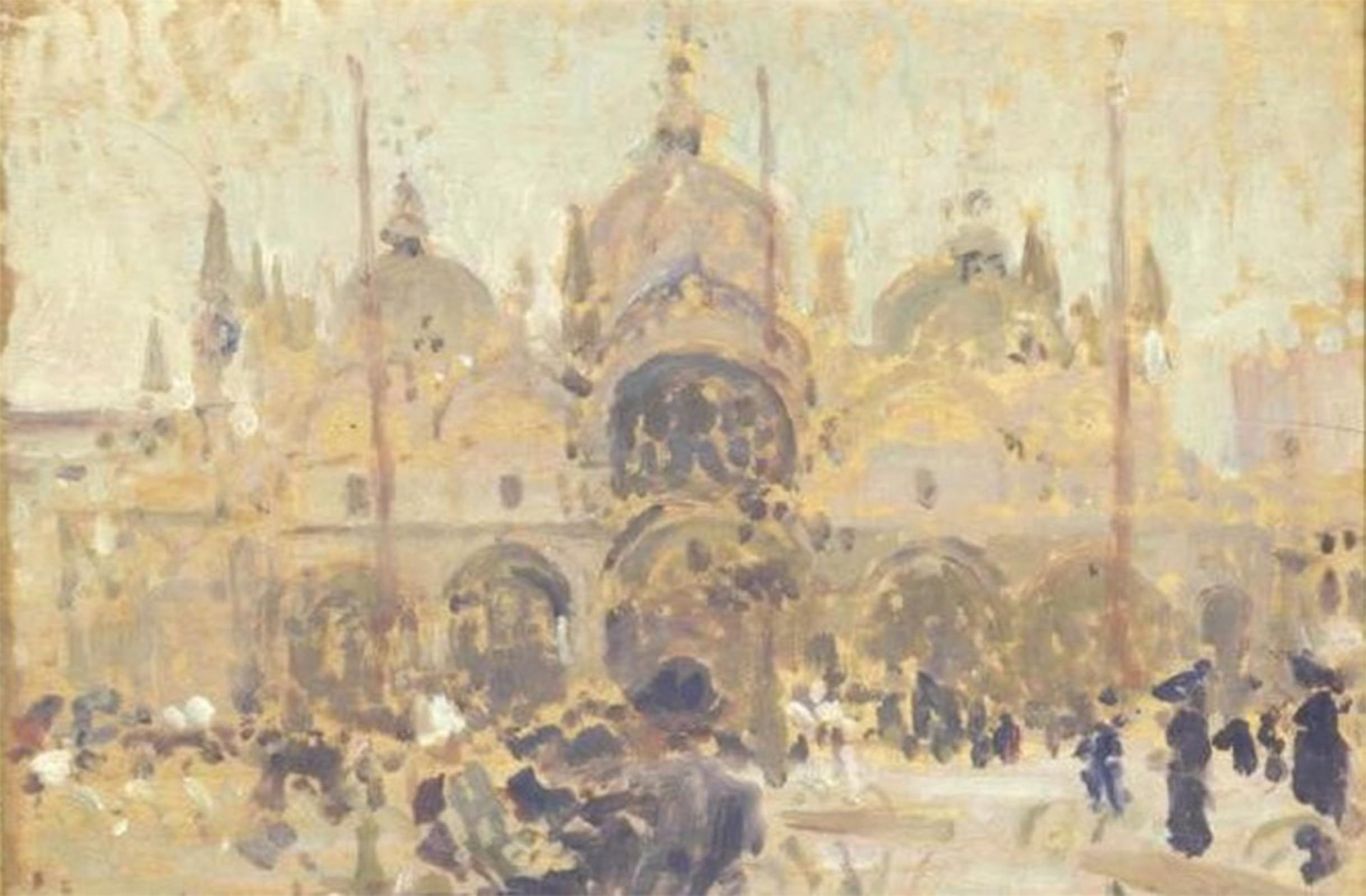 ARTXLXXBN Famous Painting Canvas Artwork Graffiti Print San Marco by Jacques Emile Blanche Portrait Canvas Image for Home Decor 60x90cm