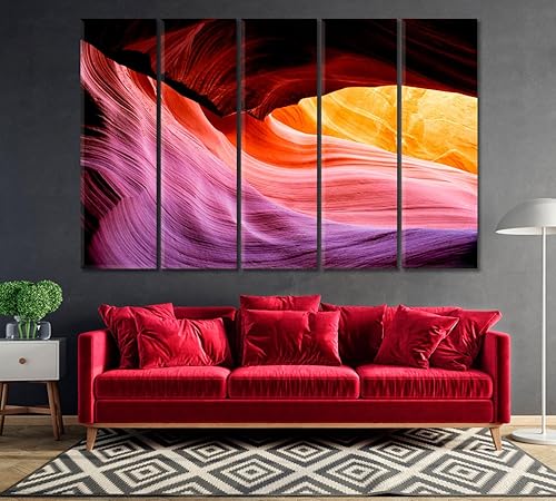 Miniatura 3 de Antelope Canyon in Navajo Reservation Arizona USA - Lienzo impreso (1 panel24 x 16 pulgadas)