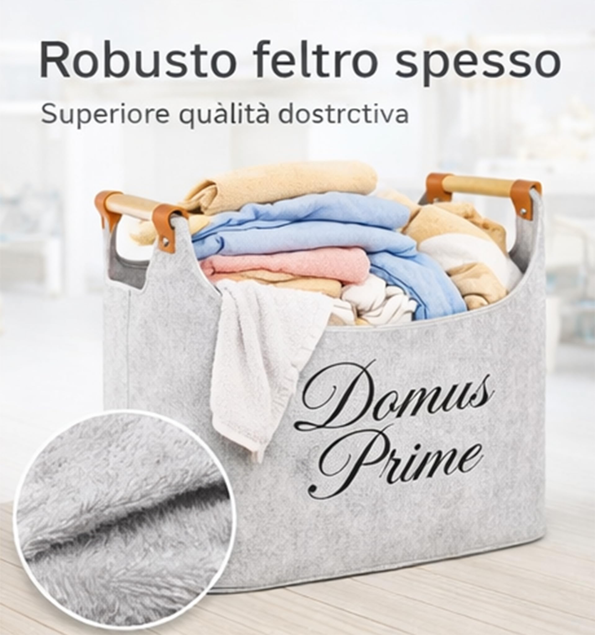 Borsa Portalegna per Camino Pieghevole e salvaspazio Porta Legna per Interni, Cesto in Legno, Può contenere Giornali Vestiti Giocattoli Accessori Camino Dark Grey