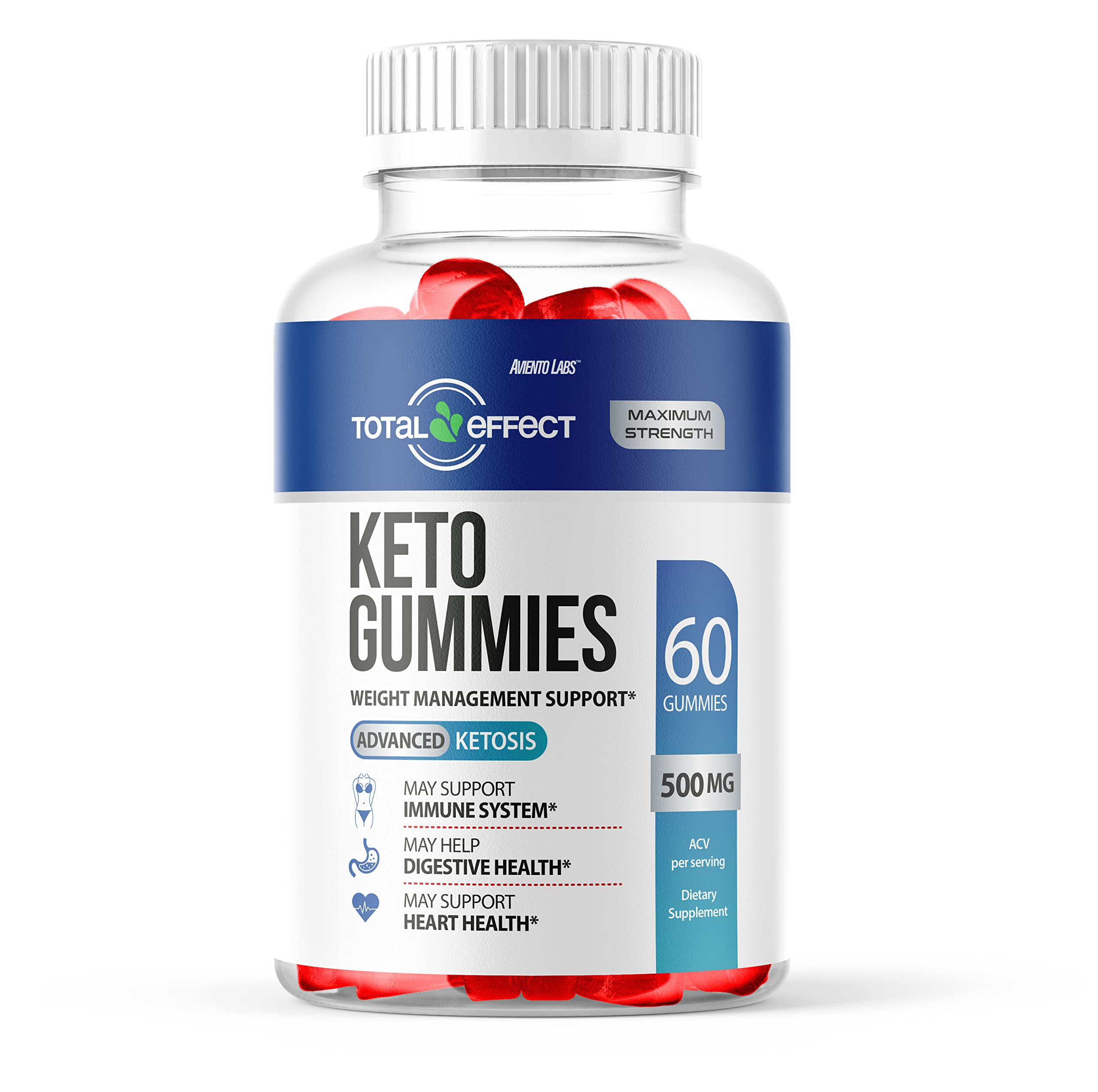 Original Total Effect Gummies, New Total Effect ACV Gummies Advanced and Improved 2022 Formula, Total Effect Keto Gummy, 1 Month Supply (30 Days Supply)