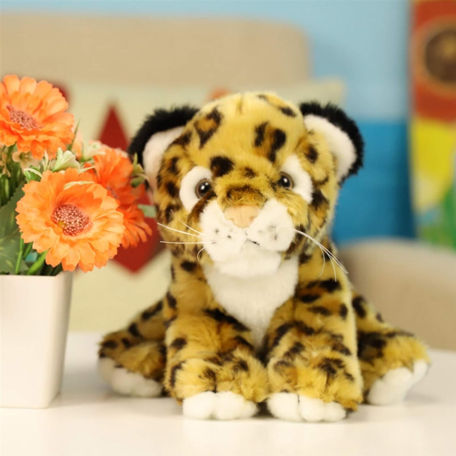 ロング枕 アニマルクッション ぬいぐるみ 可愛すぎる ハムスター おもちゃ フワフワ 抱きまくら 添い寝 可愛い 女の子 ヒョウa 赤ちゃん 癒し系 触り心地よい 置物 車用 ソファー cm 男女兼用 クリスマスプレゼント 幼児 贈り物 爆買いセール