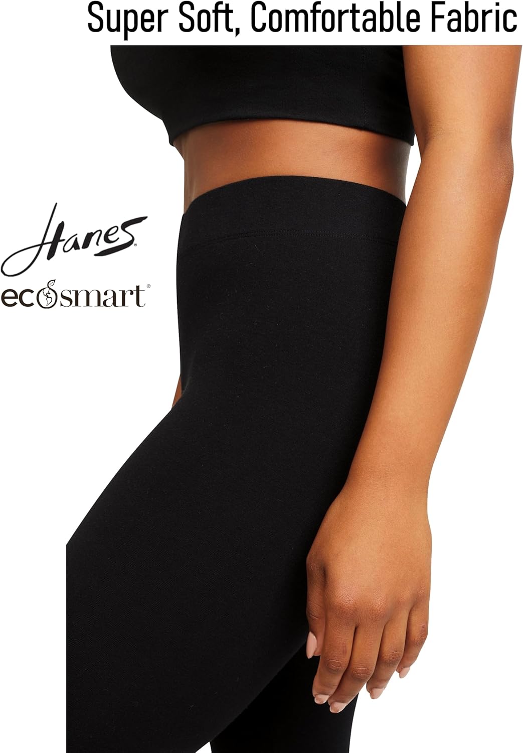 Hanes Womens EcoSmart Classic Fitted Leggings - Image 4