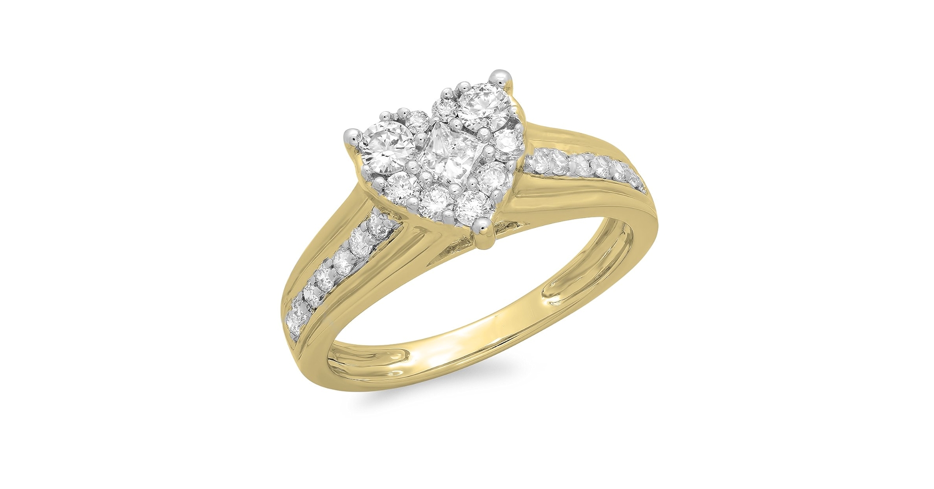 Dazzlingrock Collection 0.70 Carat (Cttw) 14K Princess