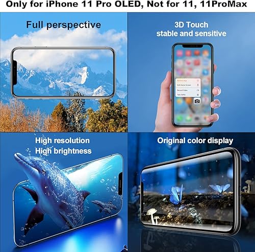 Miniatura 6 de EFAITHFIX para iPhone 11 Pro Reemplazo de pantalla OLED de 5.8 pulgadas NO LCD Display 3D Touch ensamblaje de marco digitalizador con kit de
