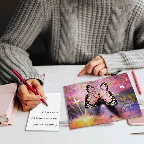 Miniatura 5 de GIKECENSY Tarjetas de cumpleaños, tarjetas desplegables, tarjeta de boda, Get Well Soon, Thinking of You Tarjetas para aniversario, jubilación,