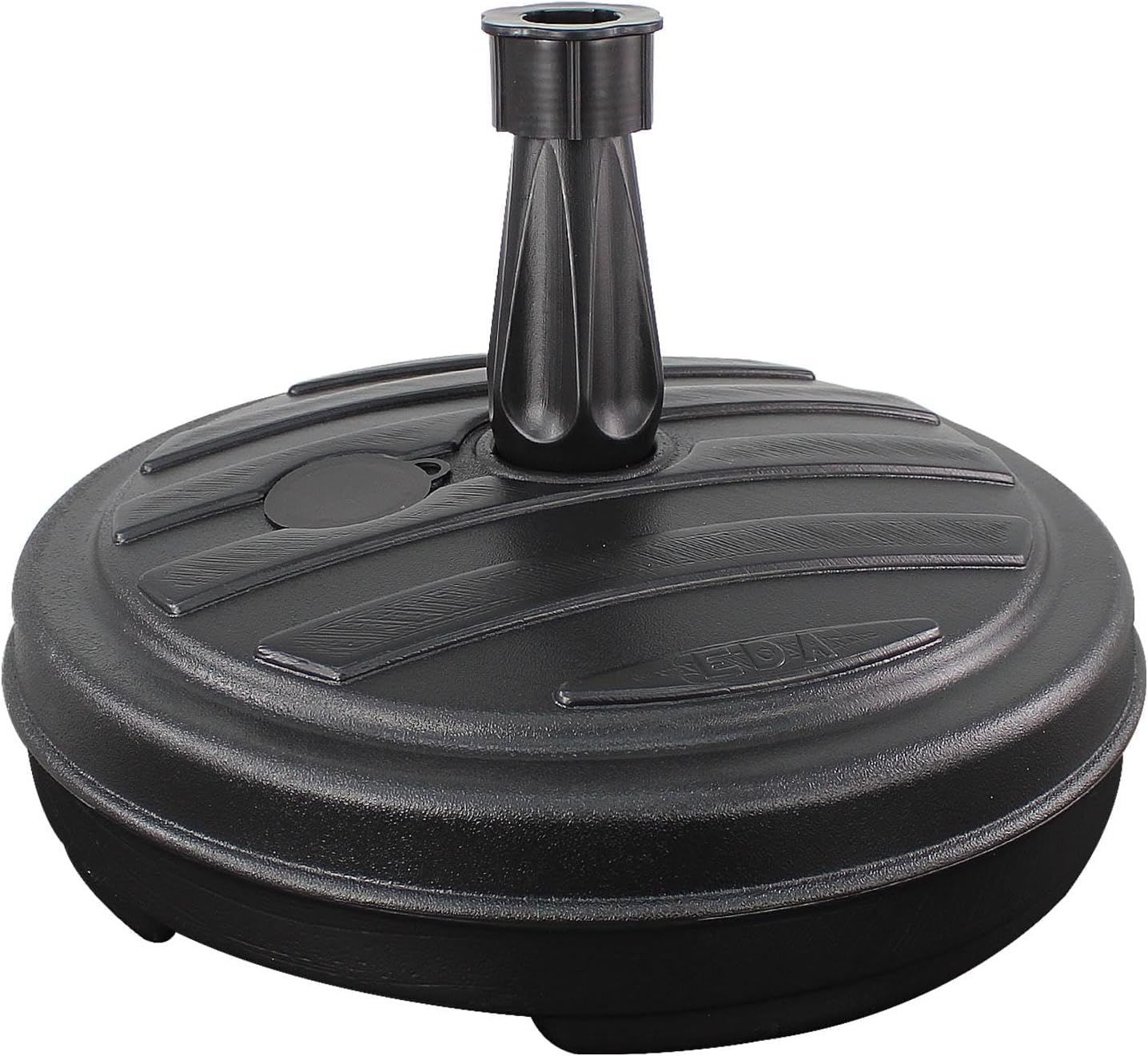 13L Garden Parasol Base Stand – Heavy Duty Umbrella Stand for Patio, Garden & Balcony – Stable, Durable & Weatherproof – Fill with Sand or Water | Fits 18–32mm Poles, Black or White (Black)