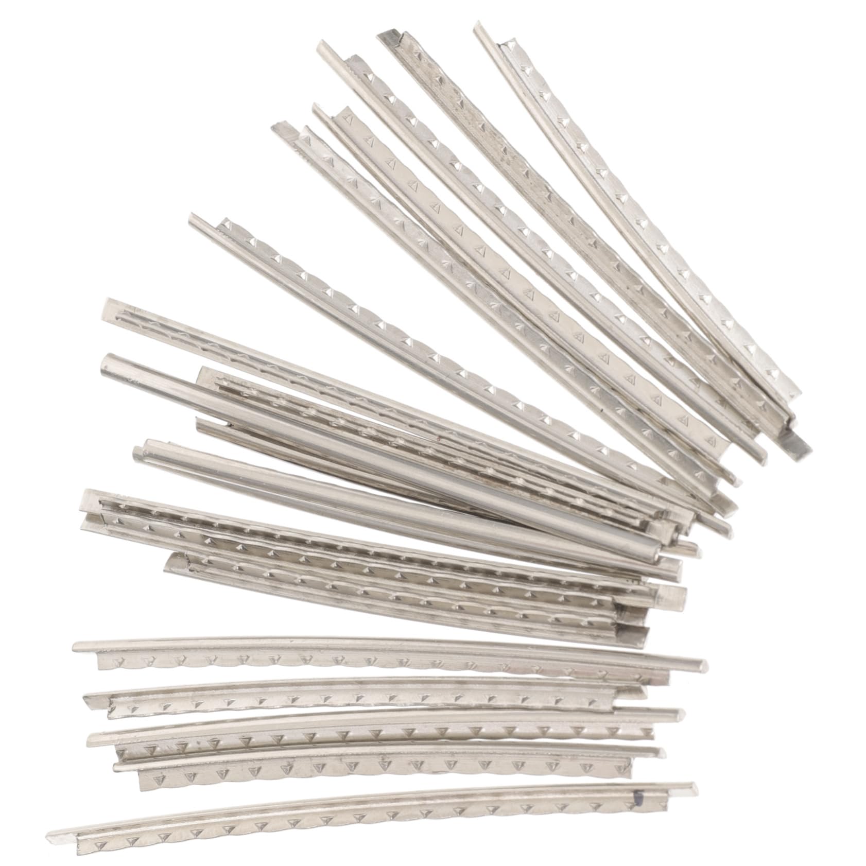 FAVOMOTO 40pcs Guitar Fret Wire Set White Copper Guitar Fret Wires for Electric Guitar Fret Work Guitar Accessories