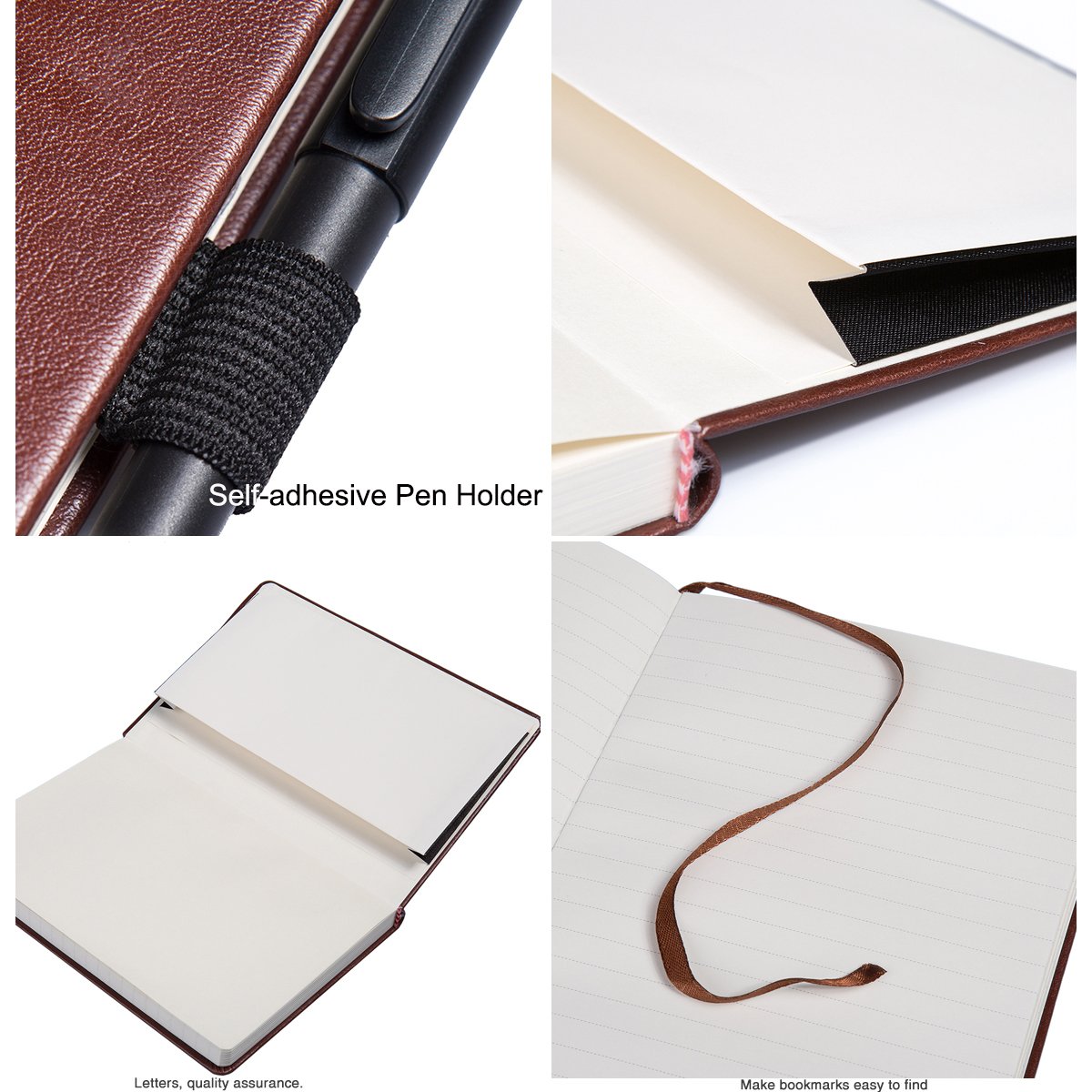 Ruled Journals/Notebooks,WERTIOO Leather Diary Hardcover Classic