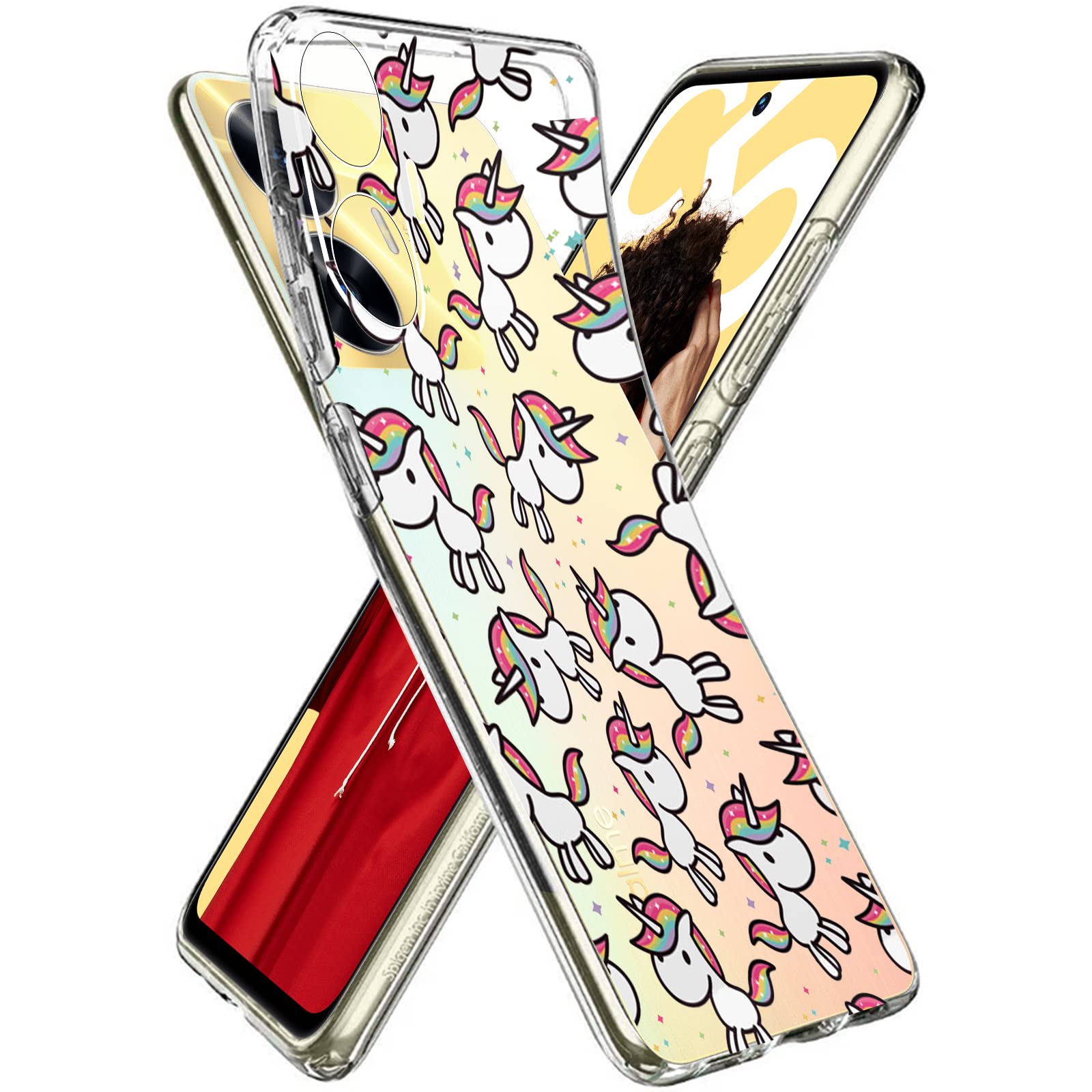 Per Realme C55 Custodia da 6.72 Cas Trasparente Custodia protettiva in