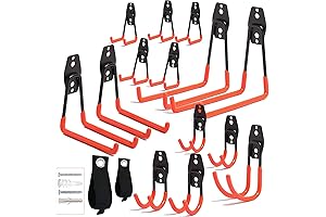16PCS Heavy Duty Garage Hooks for Ultimate Shed Organization and Storage