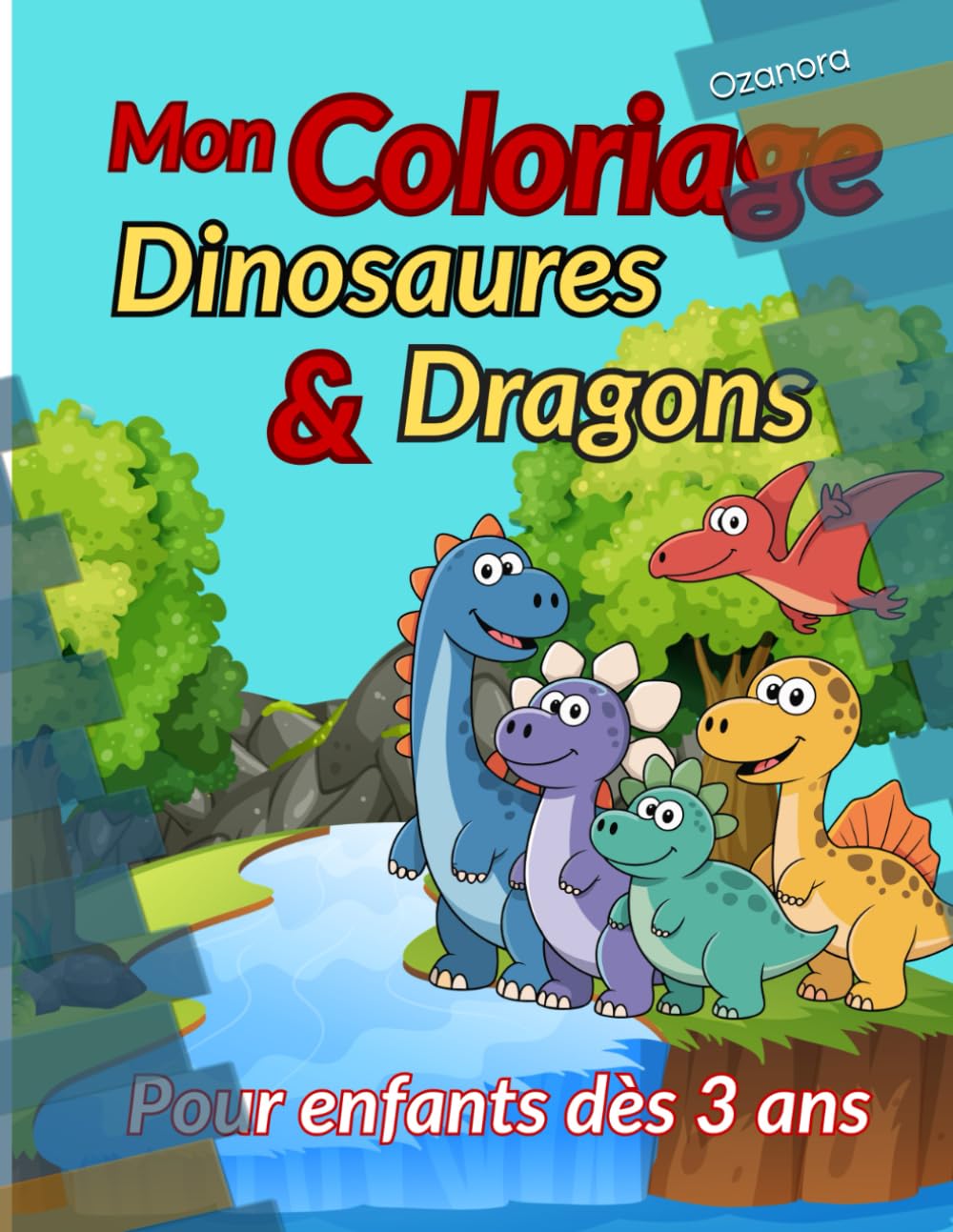 Mon coloriage Dinosaures et Dragons