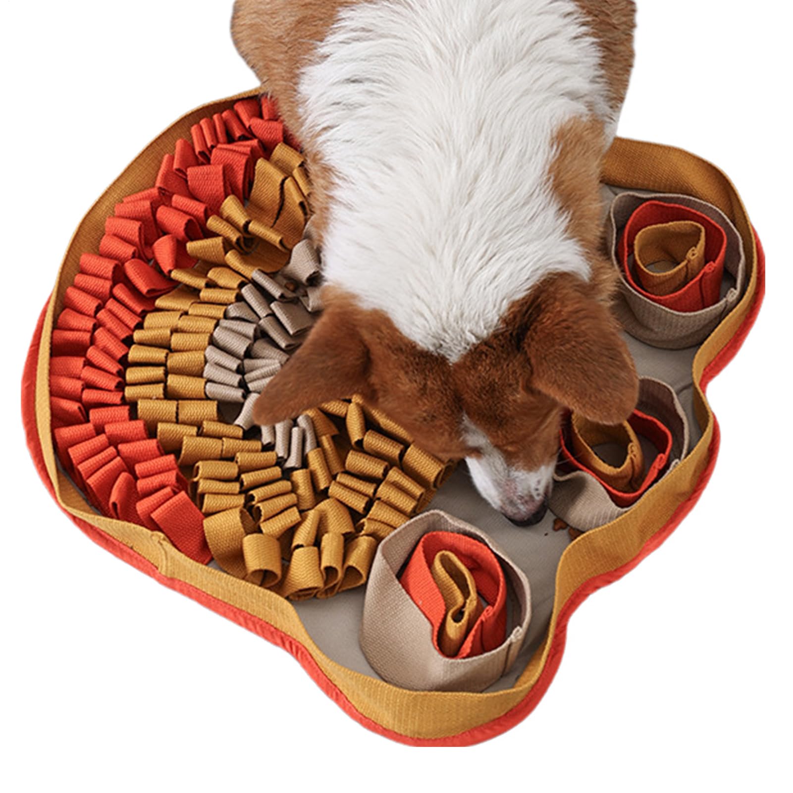 Hunde Schnüffelteppich 49 x 49 cm Puzzlespielzeug gegen Langeweile | Welpen Schnüffelteppich Für Drinnen Und Draußen Wohnzimmer Spiel Welpe Mittelgroße Und Große Rassen