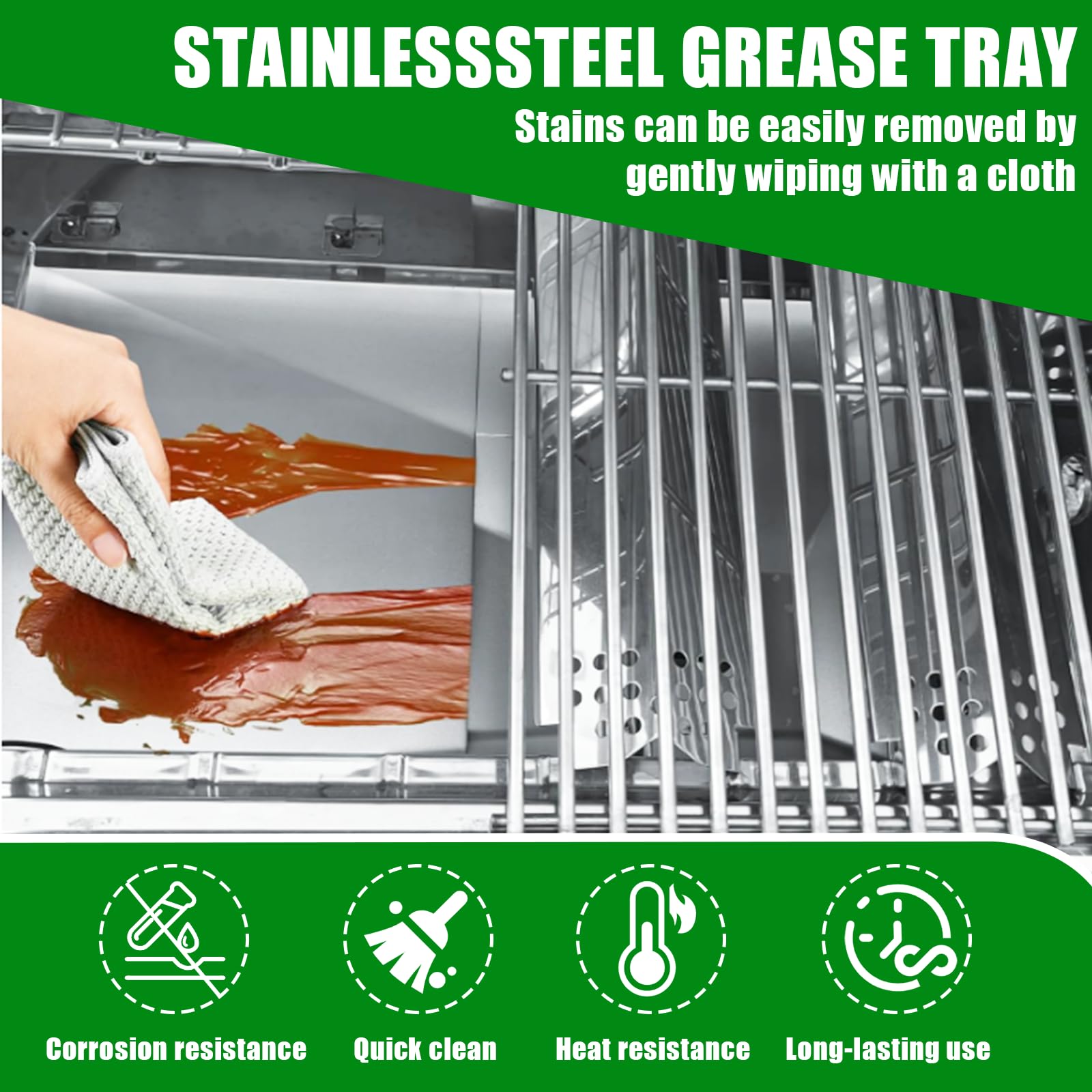 Amazon.com : Uniflasy Grease Tray with Catch Pan and Foil Liner