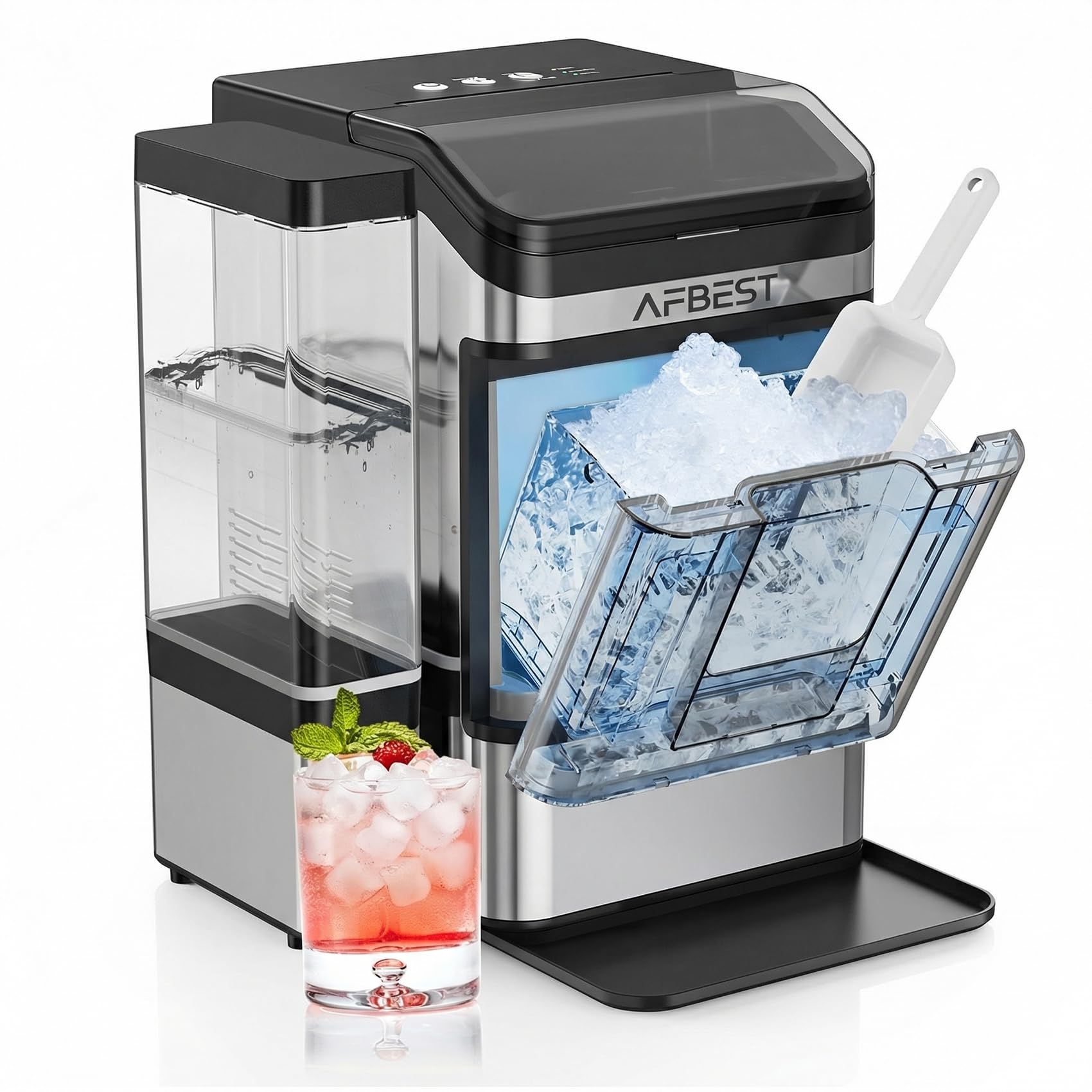 Photo 1 of AFBEST Countertop Ice Maker 1.5L Dual Tank