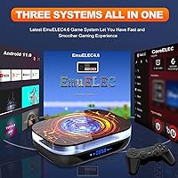 Vista 3 de Kinhank Super Console X4 Plus Video Game Console Pre-Built-in 60000+Games,Retro Game Console Compatible with 65+ emulators,EmuELEC 4.6Android